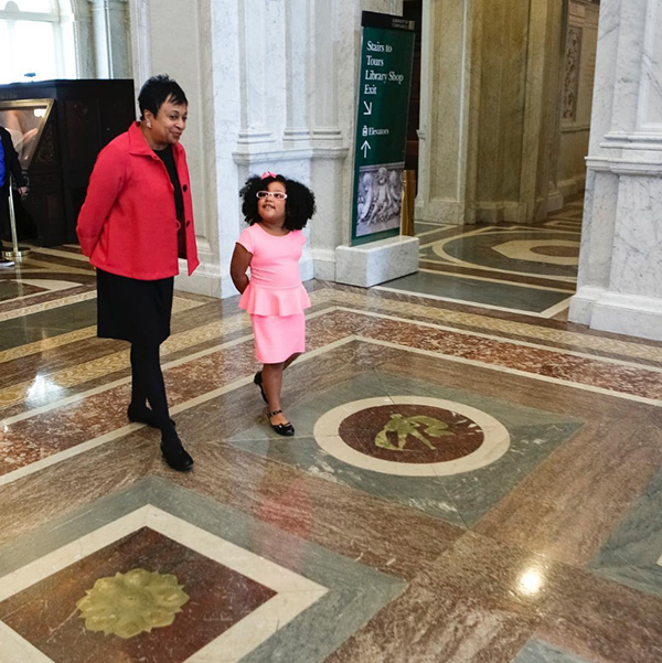 Librarian of Congress Carla Hayden and her youngest colleague