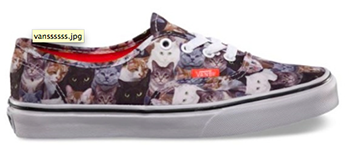 Shoes featuring cats