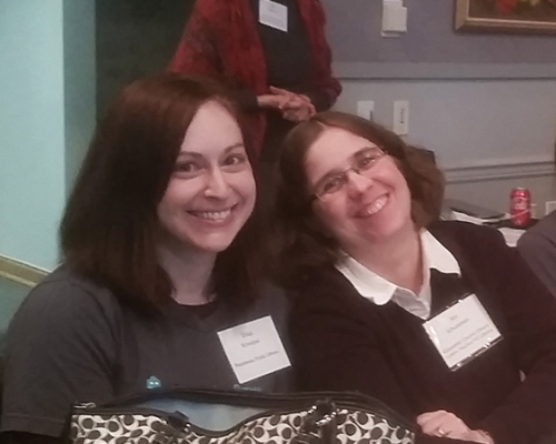 Erica Krivopal (Piscataway Public Library) and Jen Schureman (Gloucester County Library System)