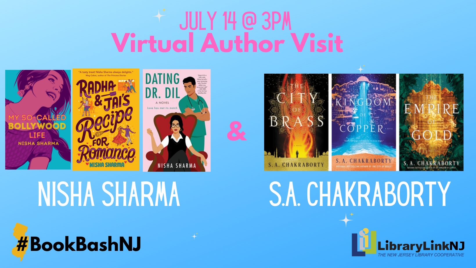 Virtual Author Visit with Nisha Sharma and S.A. Chakraborty