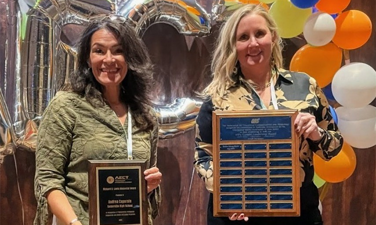 NJASL Award Shoutout - Andrea Caporale (left) and Tricina Strong-Beebe
