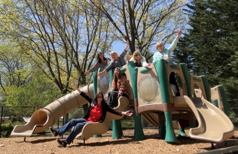 TechFest 2025 - Attendees from the Sussex County Library enjoying their lunch break!