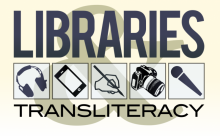 Libraries and Transliteracy proposed logo by John LeMasney via lemasney.com