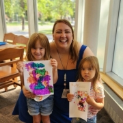 My nieces stopped by one of my programs!